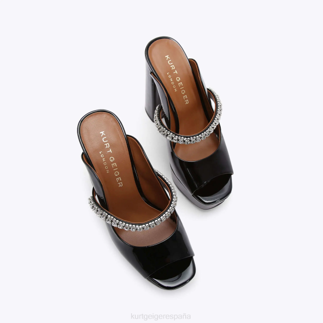 Kurt Geiger mujer peep toe con plataforma london duke 2LPR340 | calzados negro